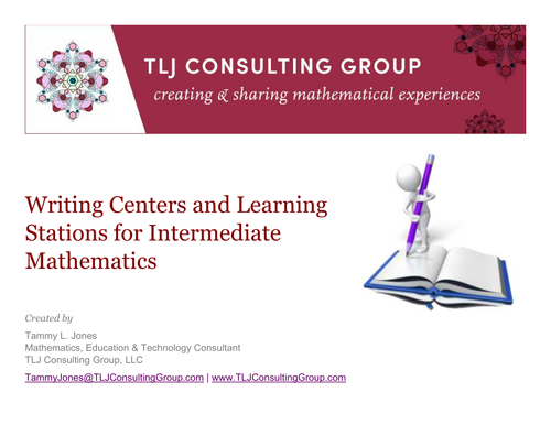 Writing Centers and Learning Stations for Intermediate Mathematics