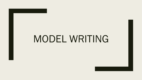 Model Writing Examples