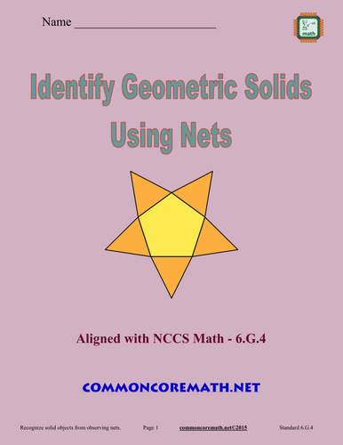 Identify Geometric Solids using Nets - 6.G.4