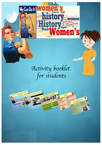 Women's History month  in French (lesson +exercices) / Le mois de la femme en Francais (No prep)