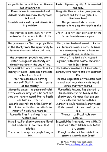 Migration in Brazil (push and pull factors)