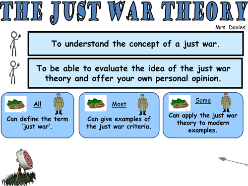 Just war theory homework help