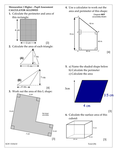 Volume of cones, spheres, compound solids TEST