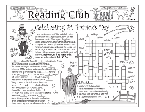 Celebrating St. Patrick's Day Two-Page Activity Set