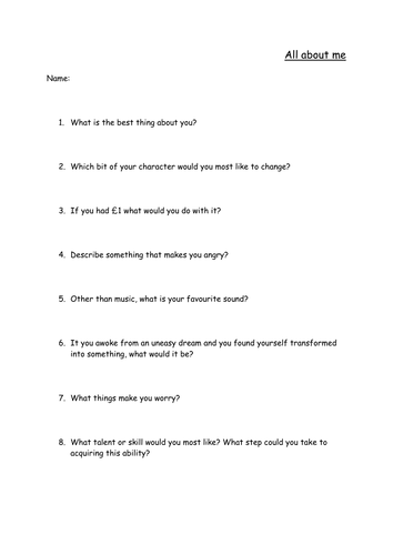 ice breaker questions by nic worgan teaching resources tes