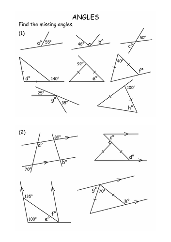 Angles in Quadrilaterals | Teaching Resources