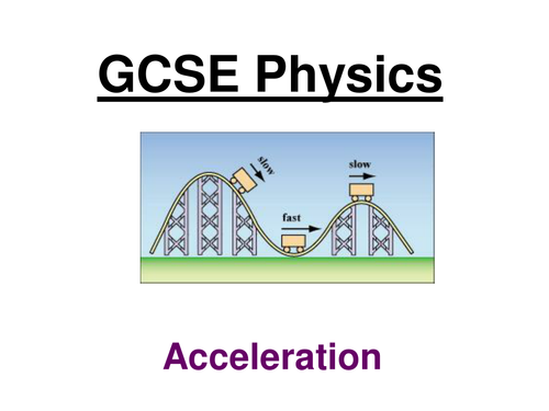 GCSE Physics - Acceleration, Hookes Law and Moments ppts (Foundation/SEN)