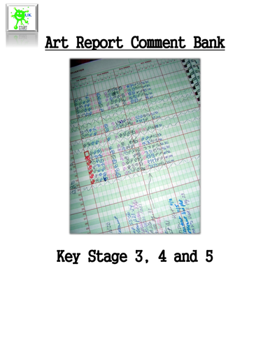 Art Report Comment Bank