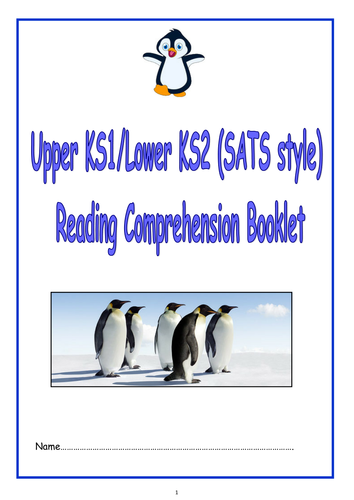 KS1/LKS2 SATS style Reading Comprehension Booklet 1