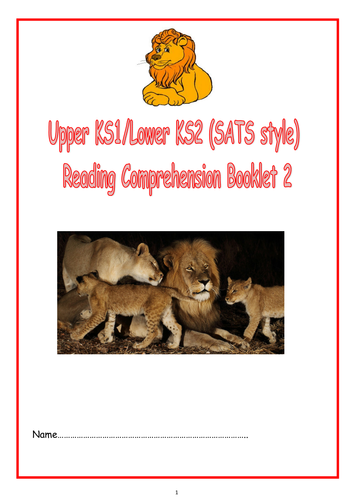 KS1/LKS2 SATS style Reading Comprehension Booklet 2