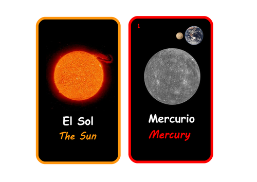 Bilingual Spanish and English:The Solar System