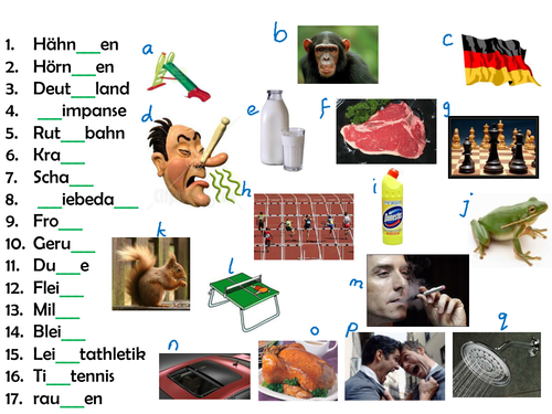 SCH and CH - worksheet