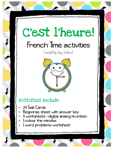L'heure - French Time activities