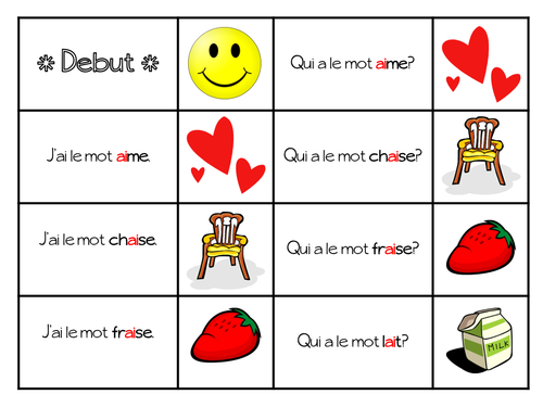 French Phonetics- J'ai, Qui a game - Les Sons