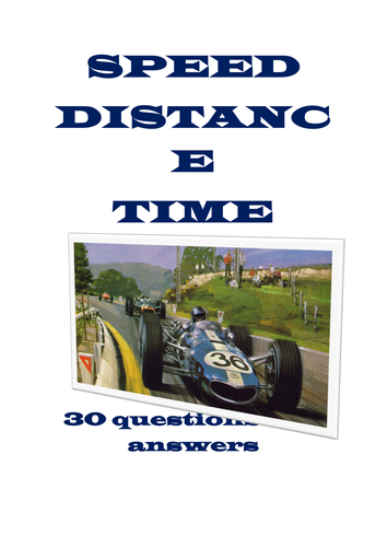 Calculating Speed, Distance and Time
