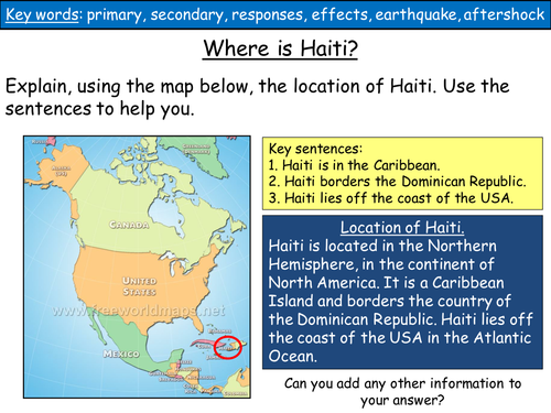 Lesson 5 Haiti Earthquake Case Study