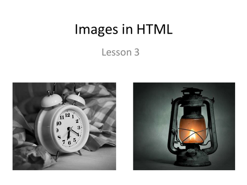 Images in HTML Lesson 3