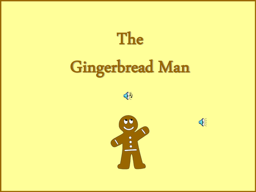 Gingerbread Man TalkFor Write PPT and Sequencing Activity Year 1/2