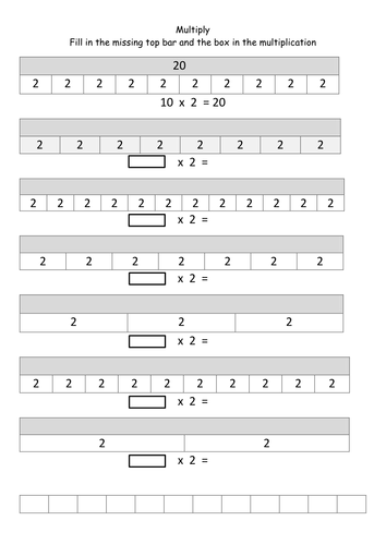 log(7x+6)=3 2) (Set 5x, multiplication Bar 7x Modelling 6x, 3x,4x, 2x,