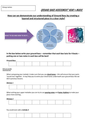 Ground Bass lessons and assessment