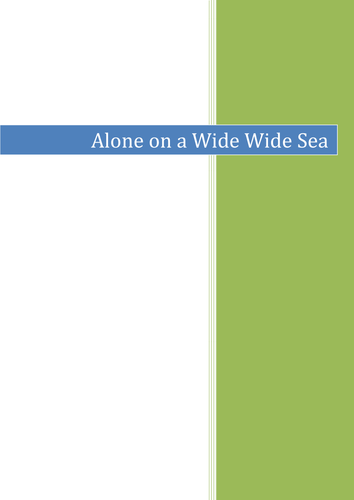 'Alone on a Wide Wide Sea' Morpurgo Complete Guided Reading Planning Unit (10 sessions)