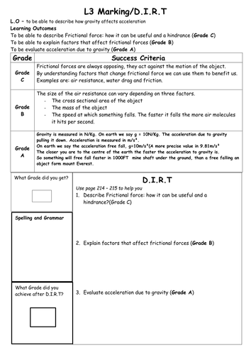 D.I.R.T marking/Deep Marking/Reflective Marking