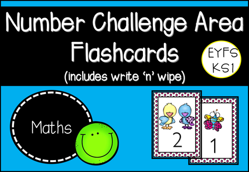 Number Challenge Area Flashcards | Teaching Resources