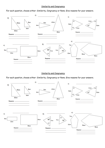 Similarity and Congruency (Enlargement)