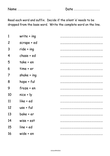 National Literacy Strategy Spelling worksheets Y5/6