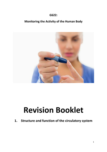 OCR G622 Monitoring the Activity of the Human Body Revision Booklets