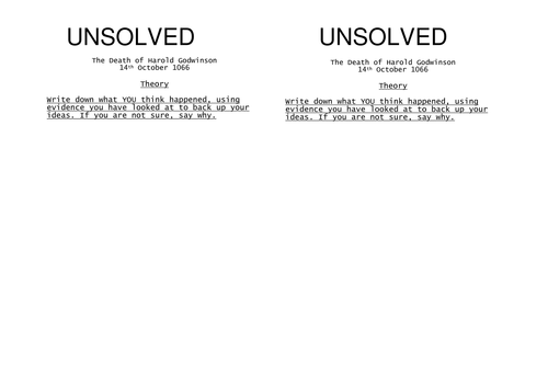 How did Harold Godwinson Die at the Battle of Hastings?