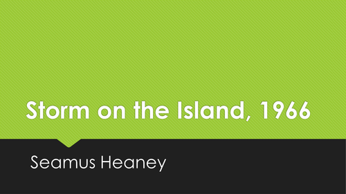 Storm on the Island lesson plan