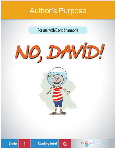 Identifying the Author's Purpose with No, David! , First Grade