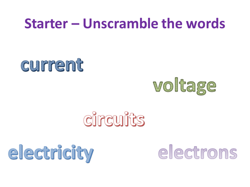 Circuits & current - NEW KS3