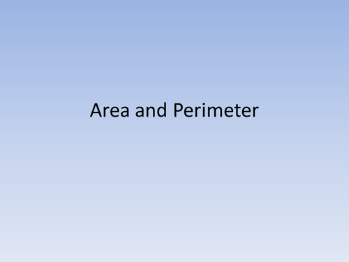 Measuring area and perimeter