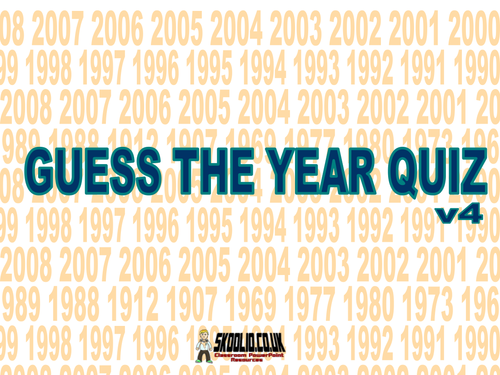 Guess the Year Quiz