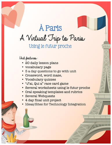 Paris - French Culture using a Virtual Field Trip