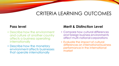 Analysing Global Expansion - International Business