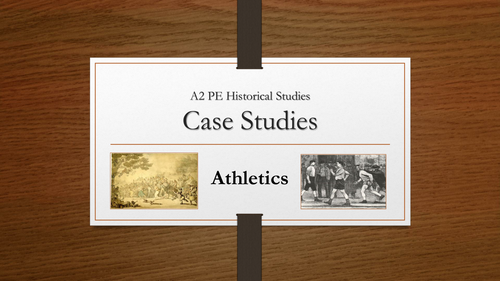 A2 PE OCR - Historical Studies: Athletics case study powerpoint presentation