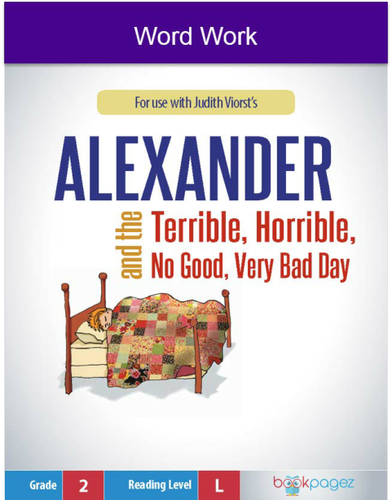 Alexander and the Terrible, Horrible, No Good, Very Bad Day Word Work (Compound Words)