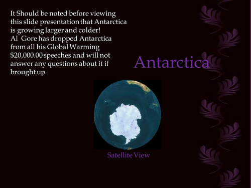 Presentation on Antarctica 