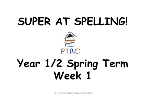 Year 1/2 SATs Super at Spelling - Spring Term Pack