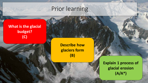 Lesson 5 - Glacial movement (New AQA spec 8035)