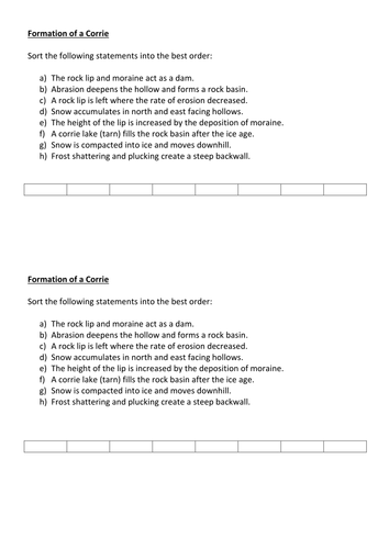 Lesson 6 - Landforms of erosion pt 1 (New AQA spec 8035)