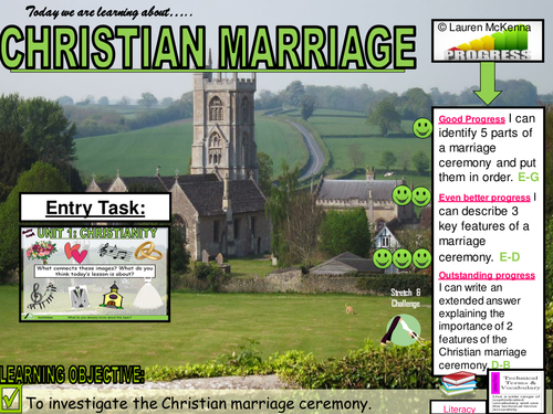 Christian marriage ceremony