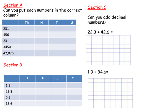 Place Value- Adding Decimals