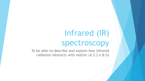 Infrared (IR) spectroscopy OCR (from 2015) 4.2.2 a-e