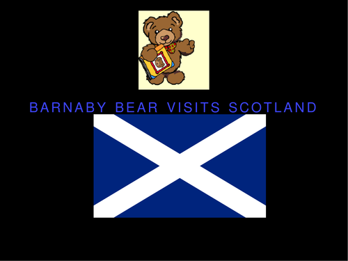 Barnaby Bear visits Scotland