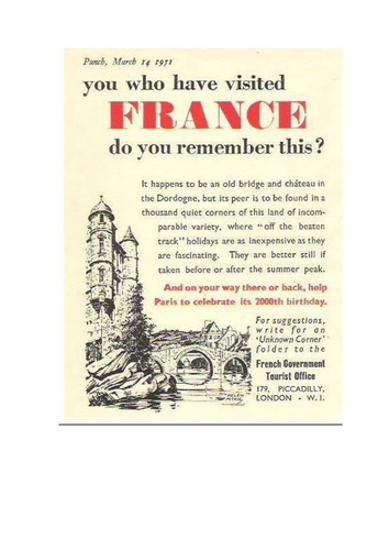 3 way differentiated comprehension texts and questions around persuading someone to visit France