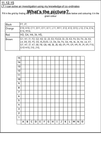 3 way differentiated Christmas themed co-ordinates activities 